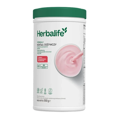 Formuła 1 Koktajl odżywczy Herbalife o smaku truskawkowo-malinowym 550g