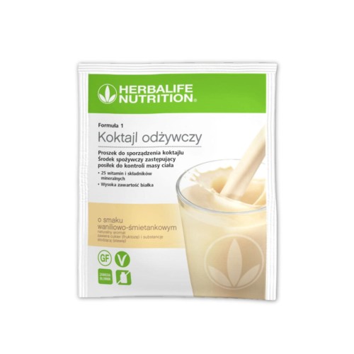 Formuła 1 Koktajl proteinowy Herbalife saszetki waniliowo-śmietankowy