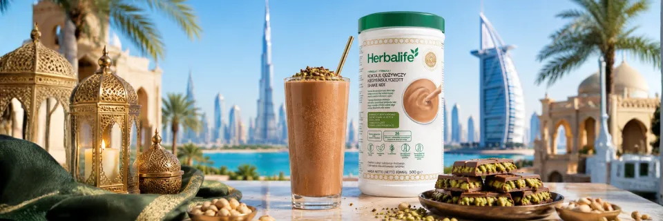 Koktajl Herbalife F1 Czekoladowo-Pistacjowy Dubajski