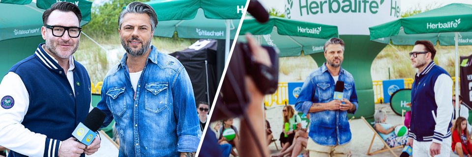 Foto z wywiadu TVN z dr Rajewskim - członkiem Rady Naukowej Herbalife