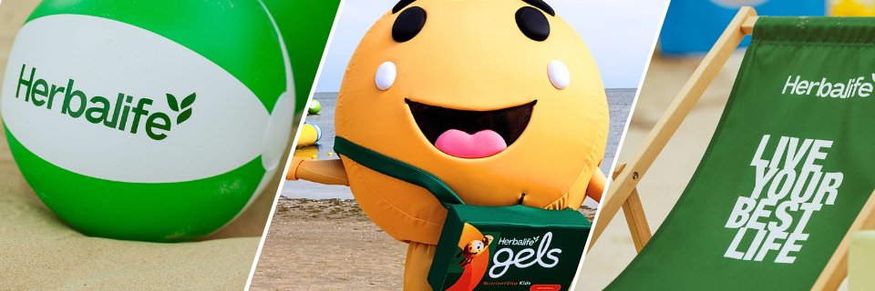 Kolaż zdjęć z Projektu Plaża Herbalife