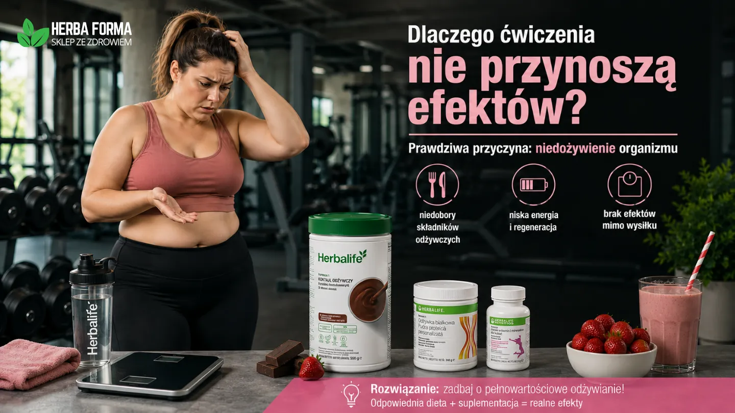 Dlaczego ćwiczenia nie działają? Przyczyna - niedożywienie organizmu