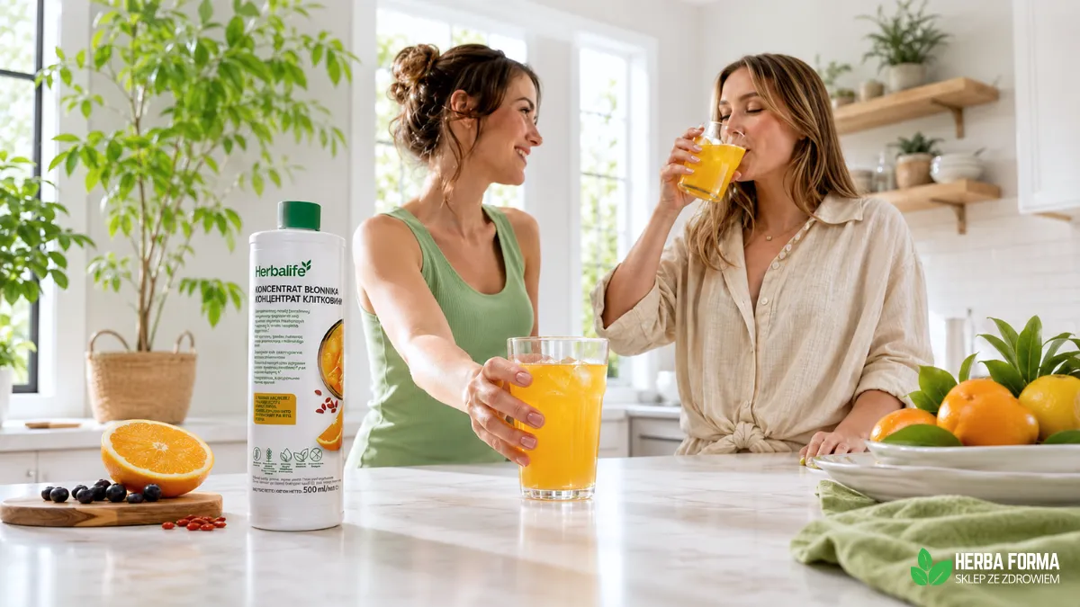 Nowy Błonnik Herbalife napój do picia o smaku pomarańczy i jagód goji